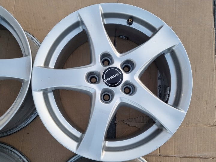 4x Alufelge 16 Zoll 6.5" 5x112 38ET Glanz Silber Audi I Rim Wheel FEL4654290343be