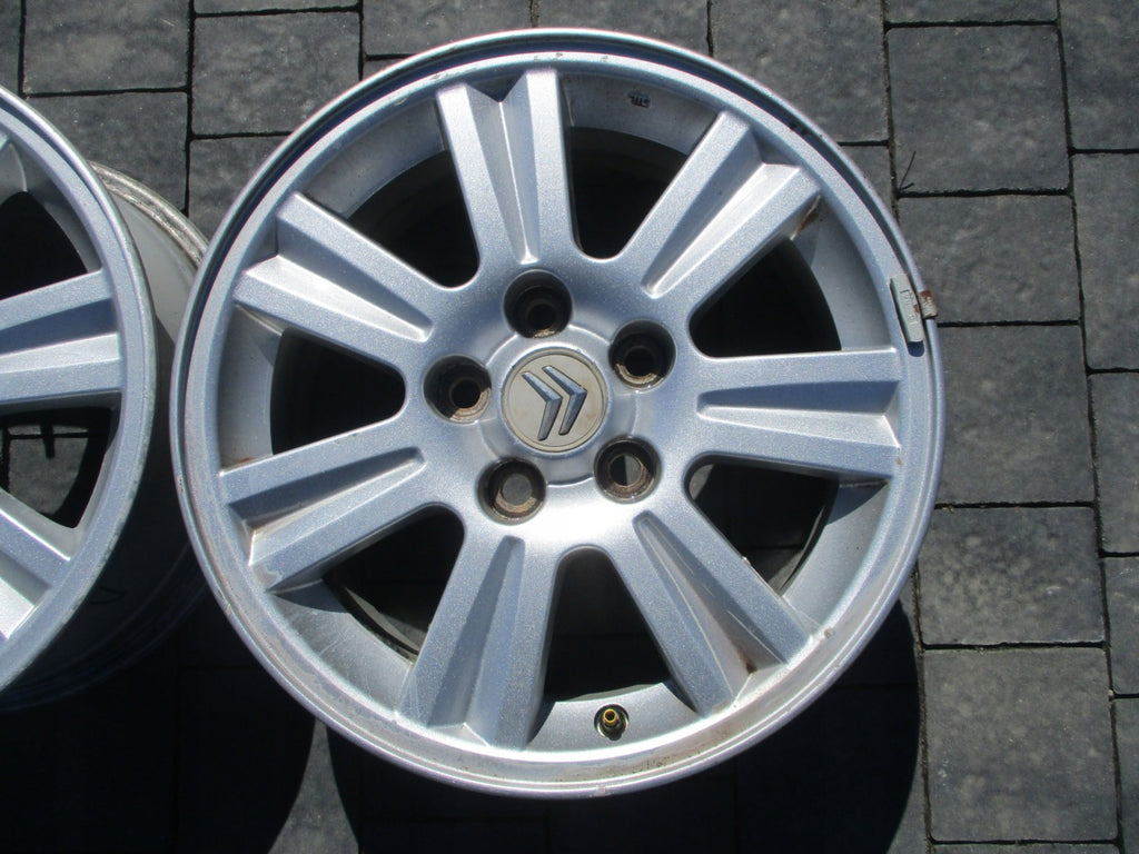 4x Alufelge 16 Zoll 6.5" 5x114.3 38ET Silber Citroën Rim Wheel FEL7150255202me