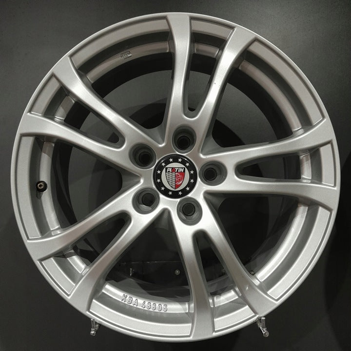 4x Alufelge 17 Zoll 7.5" 5x112 42ET Glanz Silber KBA48605 VW Passat B8 Rim Wheel FEL4037377136cj