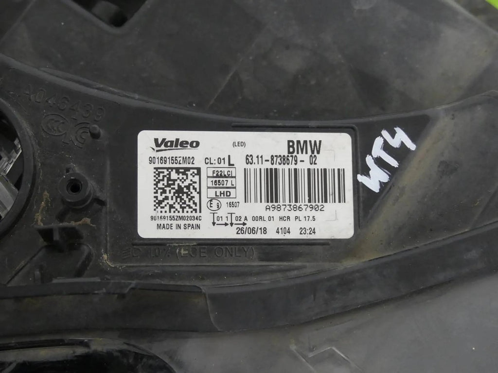 Frontscheinwerfer BMW 2 F22 F23 8738679-02 Full LED Links Scheinwerfer Headlight