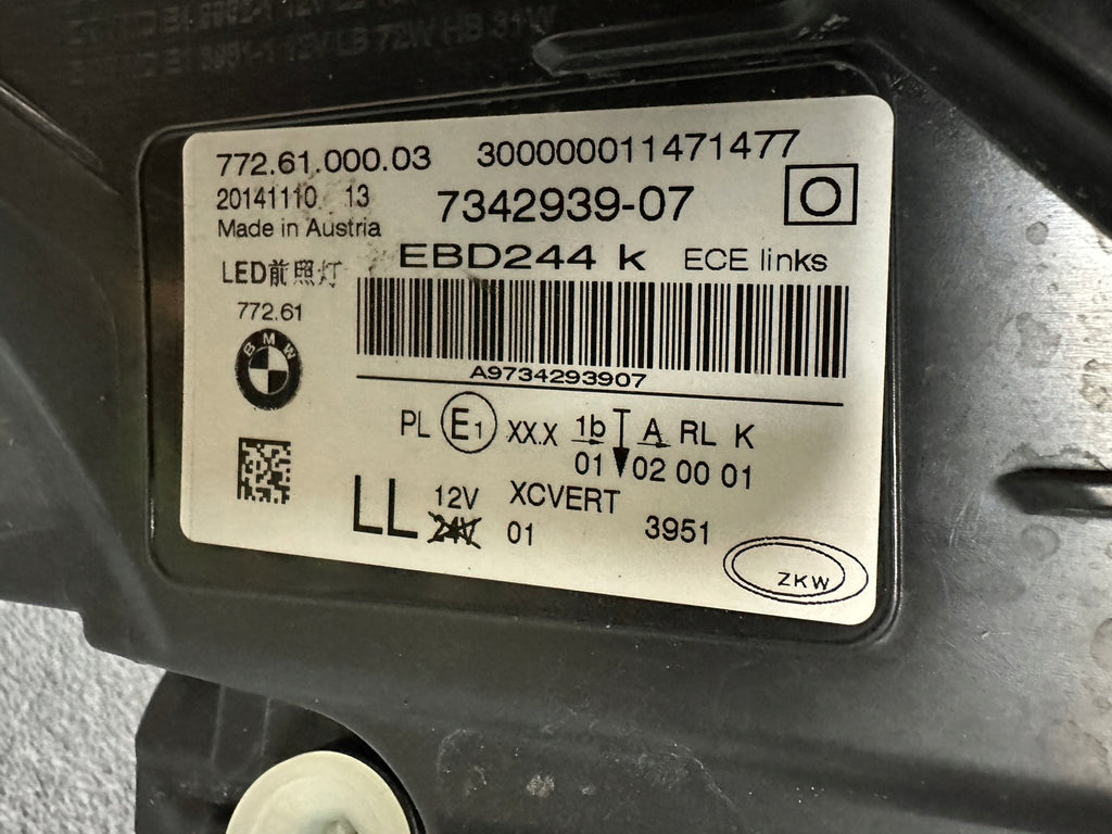 Frontscheinwerfer BMW 7 G11 G12 7342939-07 LED Links Scheinwerfer Headlight SCH7753439344eg