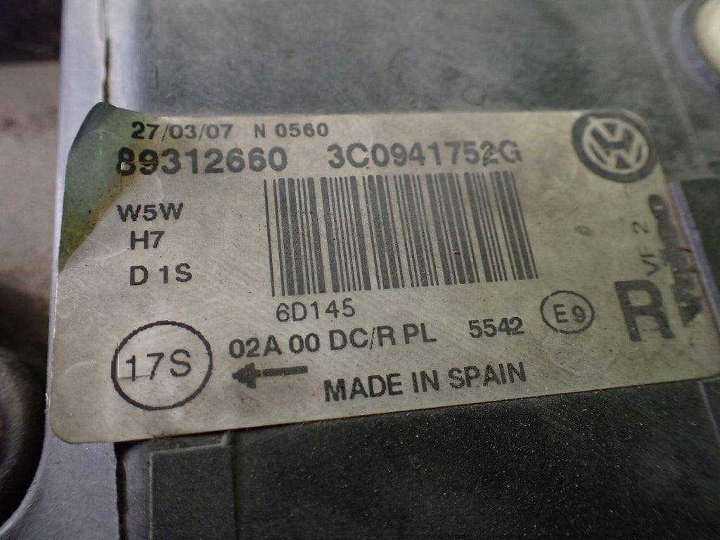 Frontscheinwerfer VW Passat 89312660 3C0941752G 3D0907391B Xenon Rechts SCH4958404194df