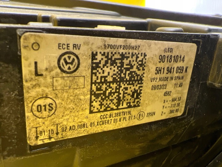 Frontscheinwerfer VW Golf VIII 5H1941059K LED Links Scheinwerfer Headlight SCH3710607768pg