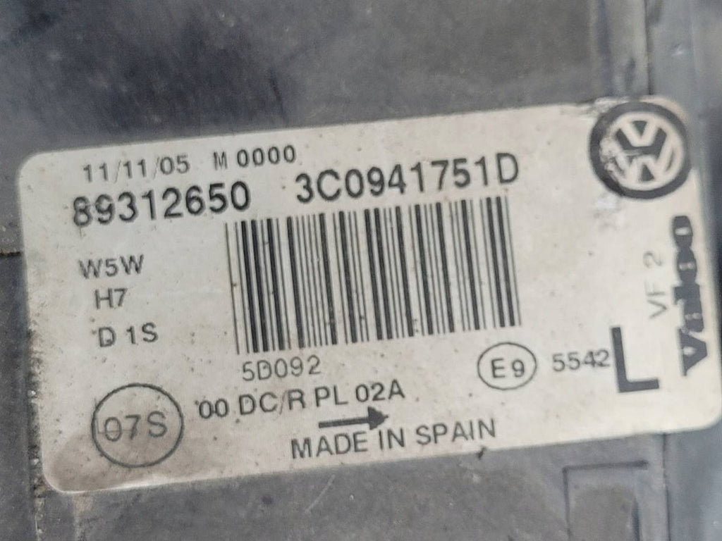 Frontscheinwerfer VW Passat 3C0941751D Xenon Links Scheinwerfer Headlight SCH2893987786fu