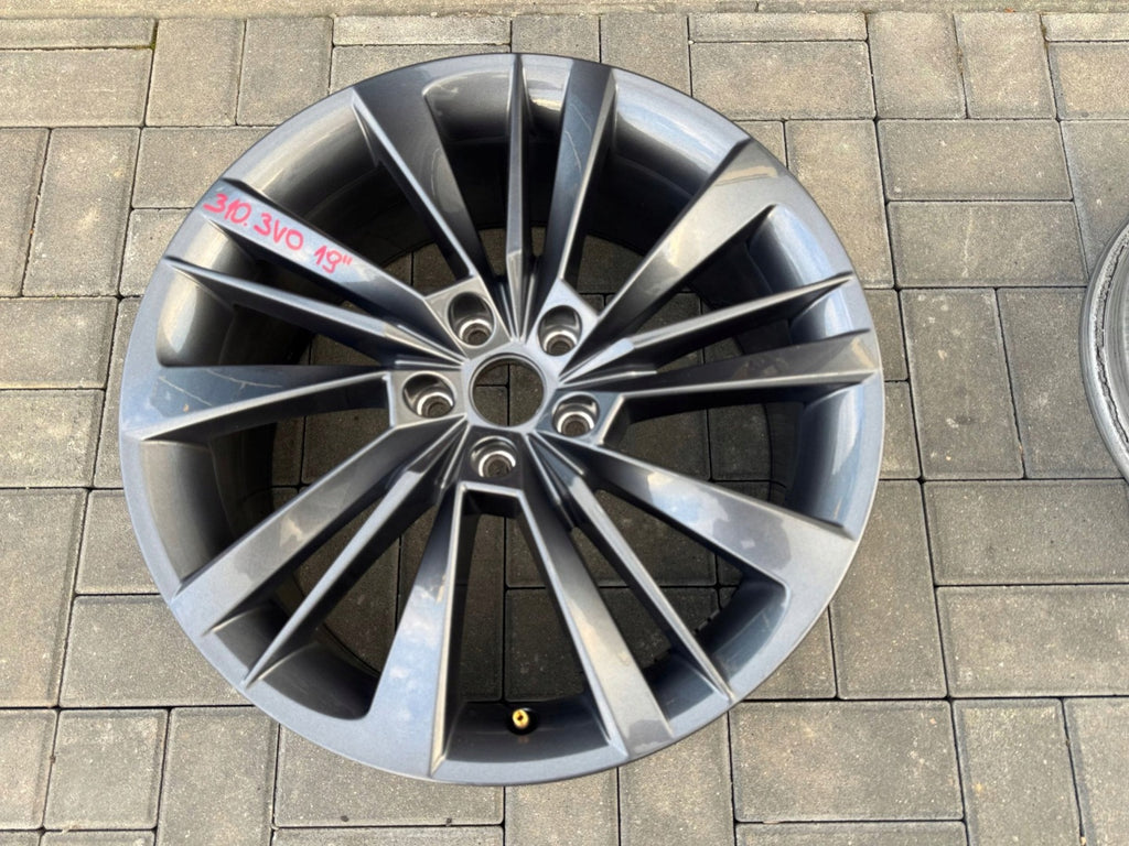 1x Alufelge 19 Zoll 8.0" 5x112 44ET 3V0601025BE Skoda Superb Rim Wheel FEL9897788351bj