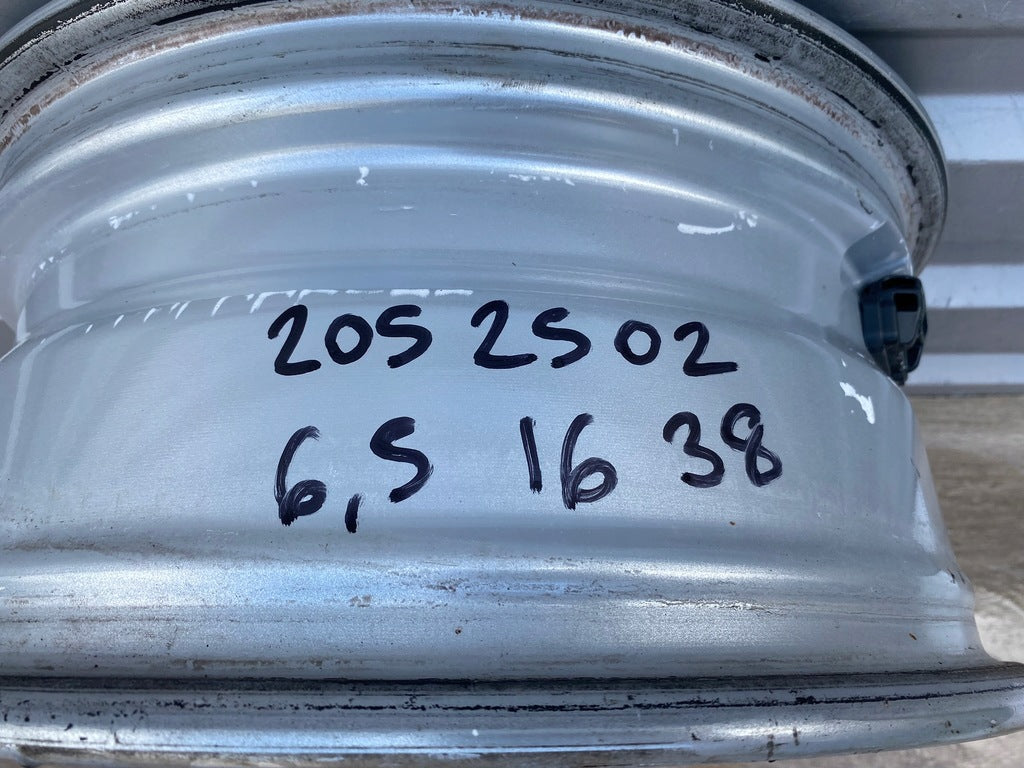 1x Alufelge 16 Zoll 6.5" 5x112 38ET Matt Silber A2054012502 Mercedes-Benz FEL8209031570er