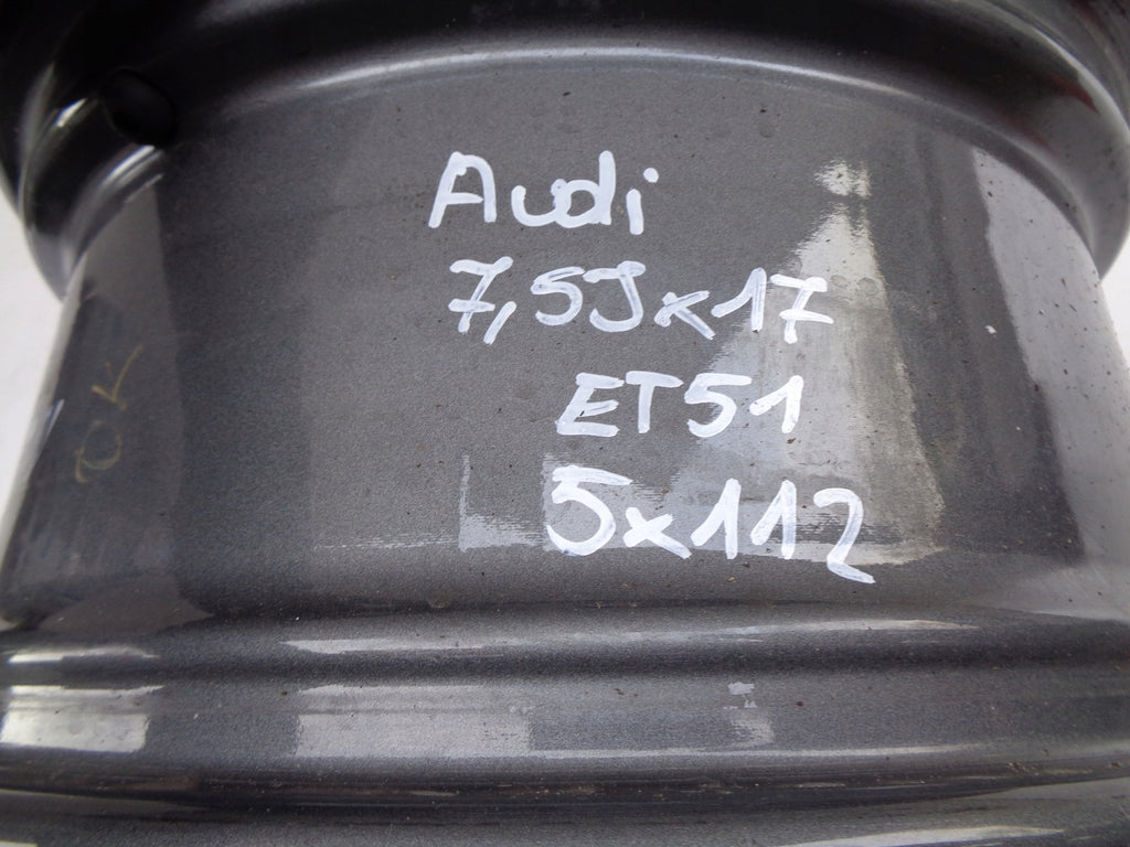 1x Alufelge 17 Zoll 7.5" 5x112 51ET Audi Rim Wheel