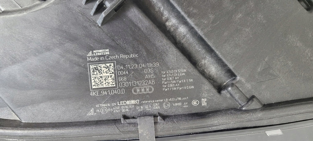 Frontscheinwerfer Audi E-Tron 4KE941040D Full LED Rechts Scheinwerfer Headlight