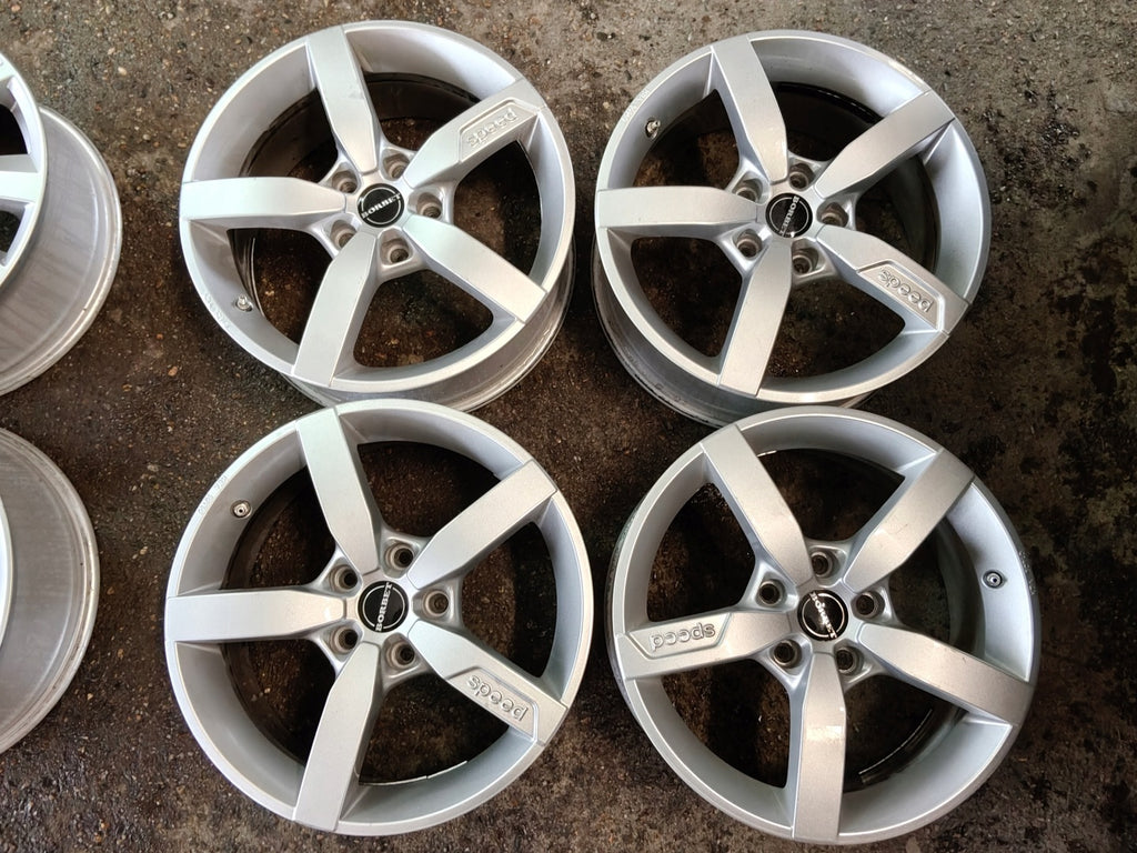 4x Alufelge 17 Zoll 7.0" 5x114.3 40ET Glanz Silber KBA50940 Hyundai I Rim Wheel FEL2620681819sp