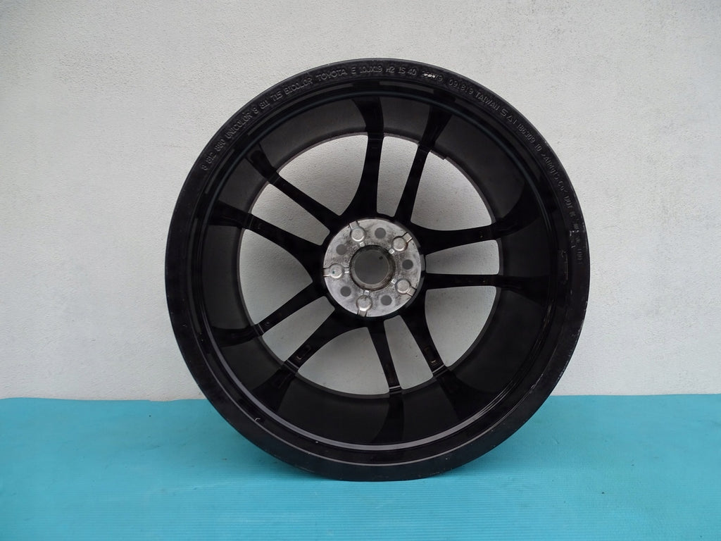 1x Alufelge 19 Zoll 10.0" 5x114.3 40ET Glanz Schwarz 8811715 Toyota Supra