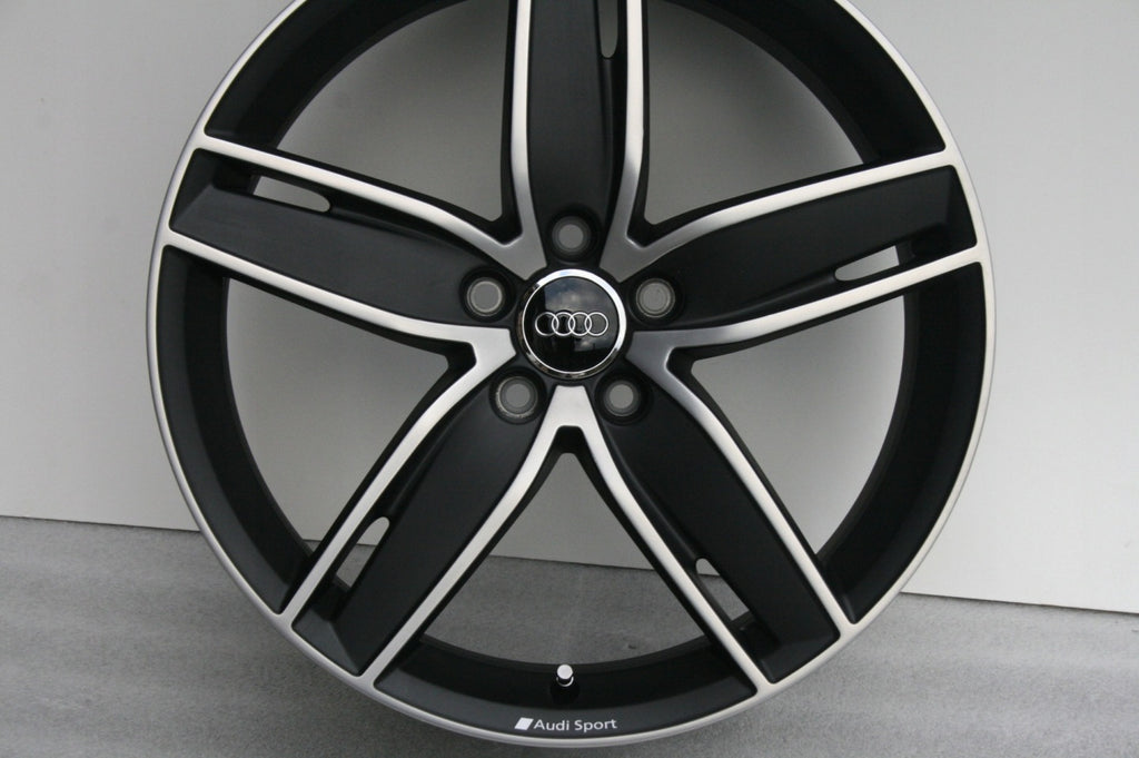 4x Alufelge 19 Zoll 8.0" 5x112 49ET Matt Schwarz 8V0601025AS Audi Rim Wheel FEL2898606130rd