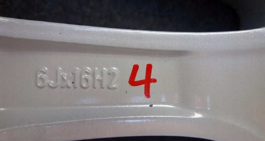 1x Alufelge 16 Zoll 6.0" 4x100 40ET Glanz Schwarz OP034 Opel Corsa D Rim Wheel