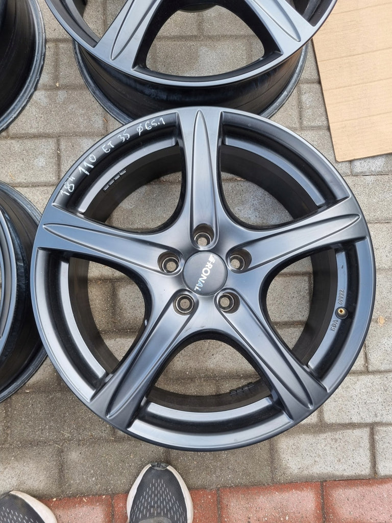 4x Alufelge 18 Zoll 8.0" 5x112 35ET Matt Schwarz KBA49922 Rim Wheel FEL1124222266it