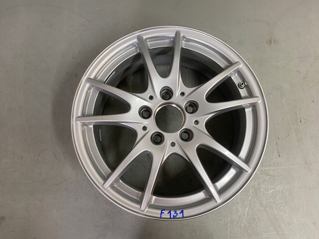 1x Alufelge 16 Zoll 6.5" 5x112 49ET Glanz Silber A2464011302 Mercedes-Benz W246