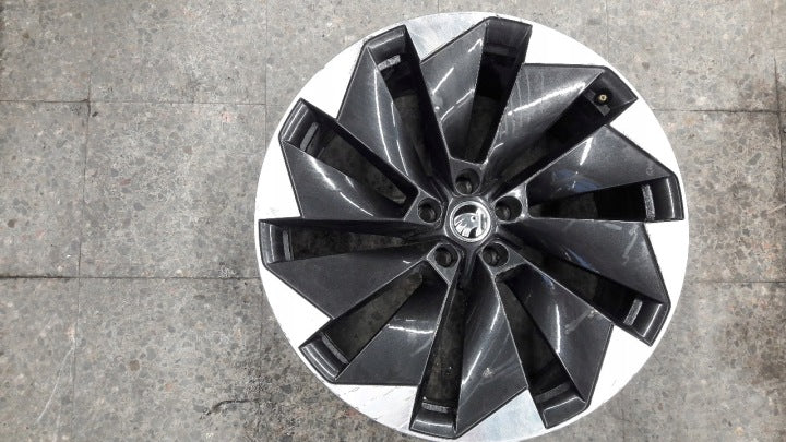1x Alufelge 21 Zoll 9.0" 5x112 42ET Glanz Grau 5LA601025M Skoda Enyaq Rim Wheel FEL1297860284yf
