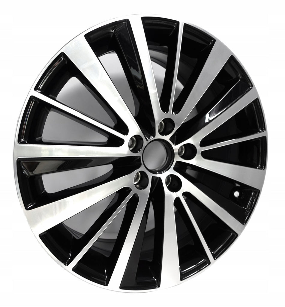 1x Alufelge 18 Zoll 7.5" 5x112 51ET Glanz Schwarz 5C5071498 Vw Rim Wheel