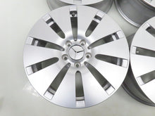 Laden Sie das Bild in den Galerie-Viewer, 4x Alufelge 17 Zoll 7.0" 5x112 48 5ET Silber A2054012100 Mercedes-Benz W205 W204 FEL9065313973xt