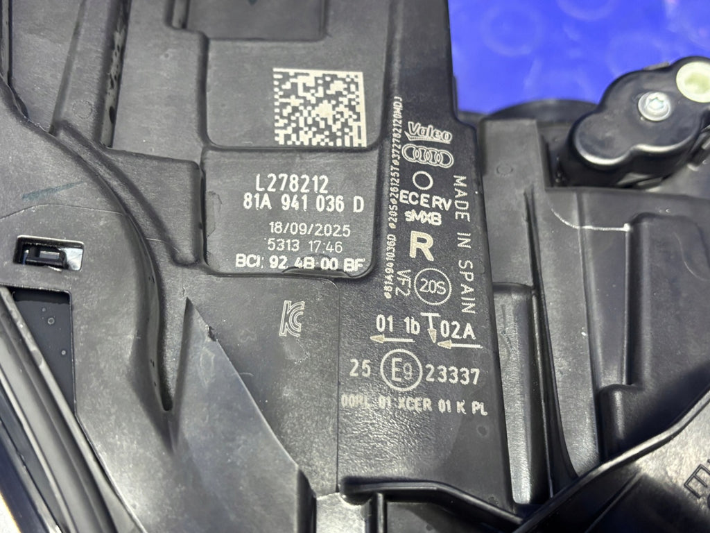 Frontscheinwerfer Audi Q2 81A941036D LED Rechts Scheinwerfer Headlight SCH5345008008mv