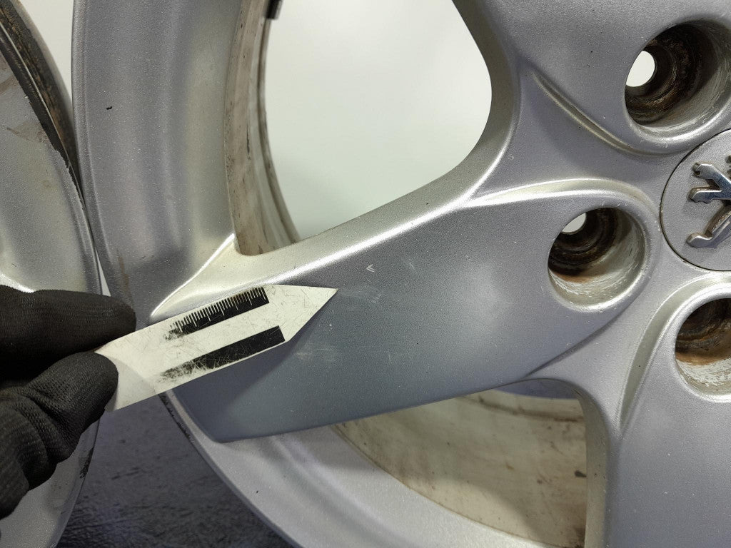 4x Alufelge 17 Zoll 7.0" 5x108 48ET Glanz Silber 9644508180 Peugeot I Rim Wheel FEL7043887944cr