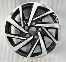 Laden Sie das Bild in den Galerie-Viewer, 1x Alufelge 16 Zoll 6.5" 5x112 48ET Glanz Schwarz 5TA601025K VW Touran Rim Wheel FEL2226663307ui