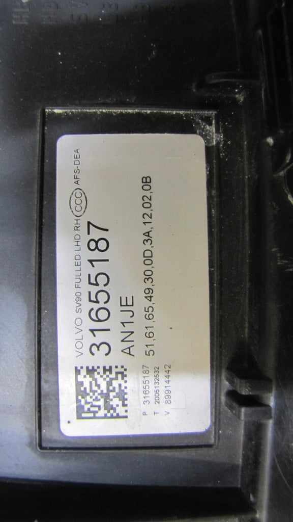 Frontscheinwerfer Volvo S90 V90 31655187 LED Rechts Scheinwerfer Headlight SCH5538556091pq