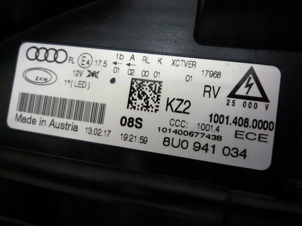 Frontscheinwerfer Audi Q3 8U0941034 Ein Satz Scheinwerfer Headlight SCH3230105835tq