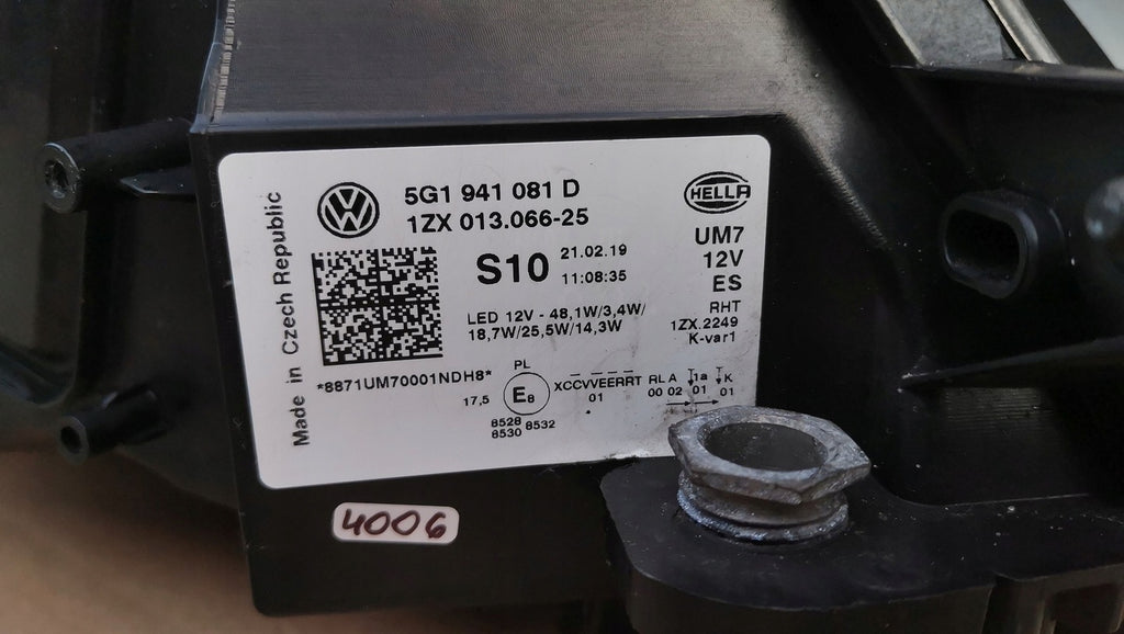 Frontscheinwerfer VW Golf VII 5G1841081D LED Links Scheinwerfer Headlight SCH2201184998if