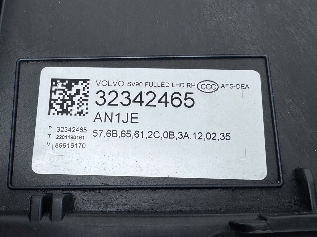 Frontscheinwerfer Volvo S90 V90 32342465 LED Rechts Scheinwerfer Headlight SCH2323653762kh