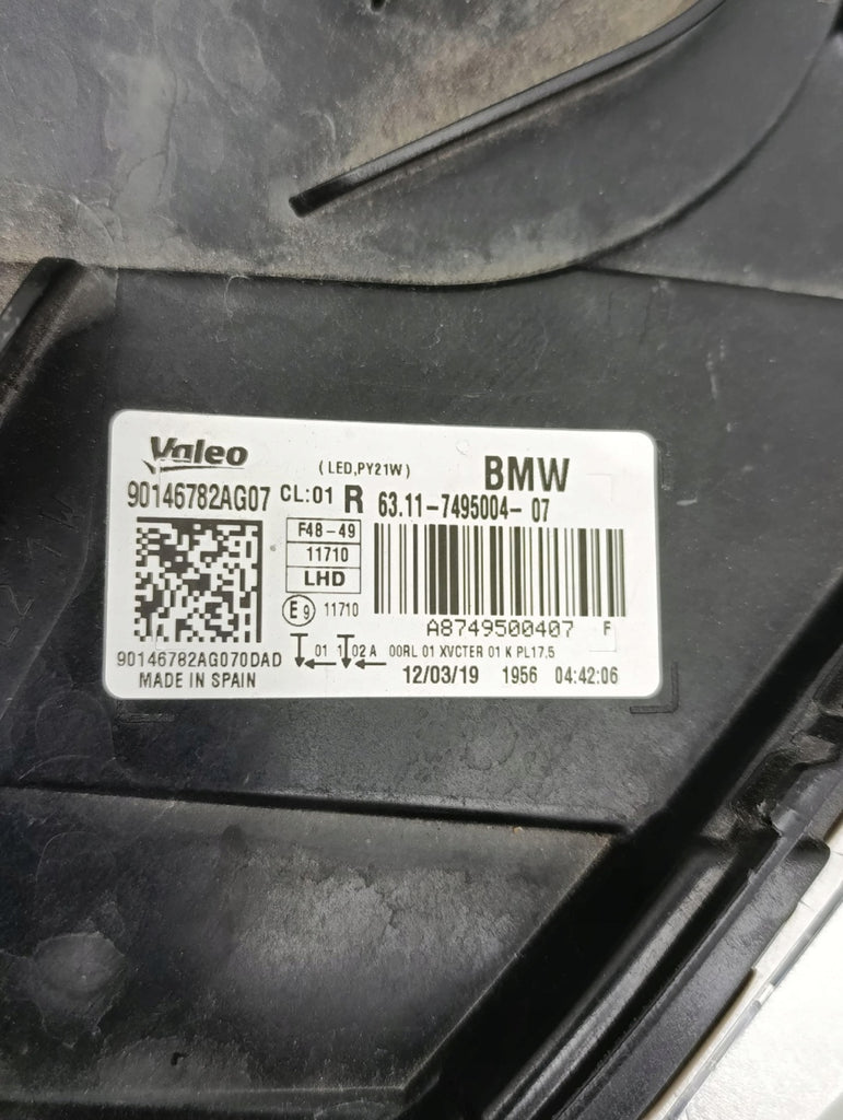 Frontscheinwerfer BMW X1 F48 7495004 LED Rechts Scheinwerfer Headlight SCH3507519725zi