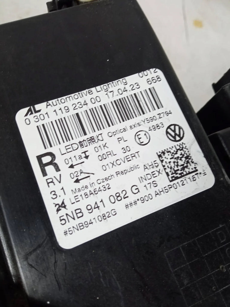 Frontscheinwerfer VW Tiguan 5NB941082G Full LED Rechts Scheinwerfer Headlight