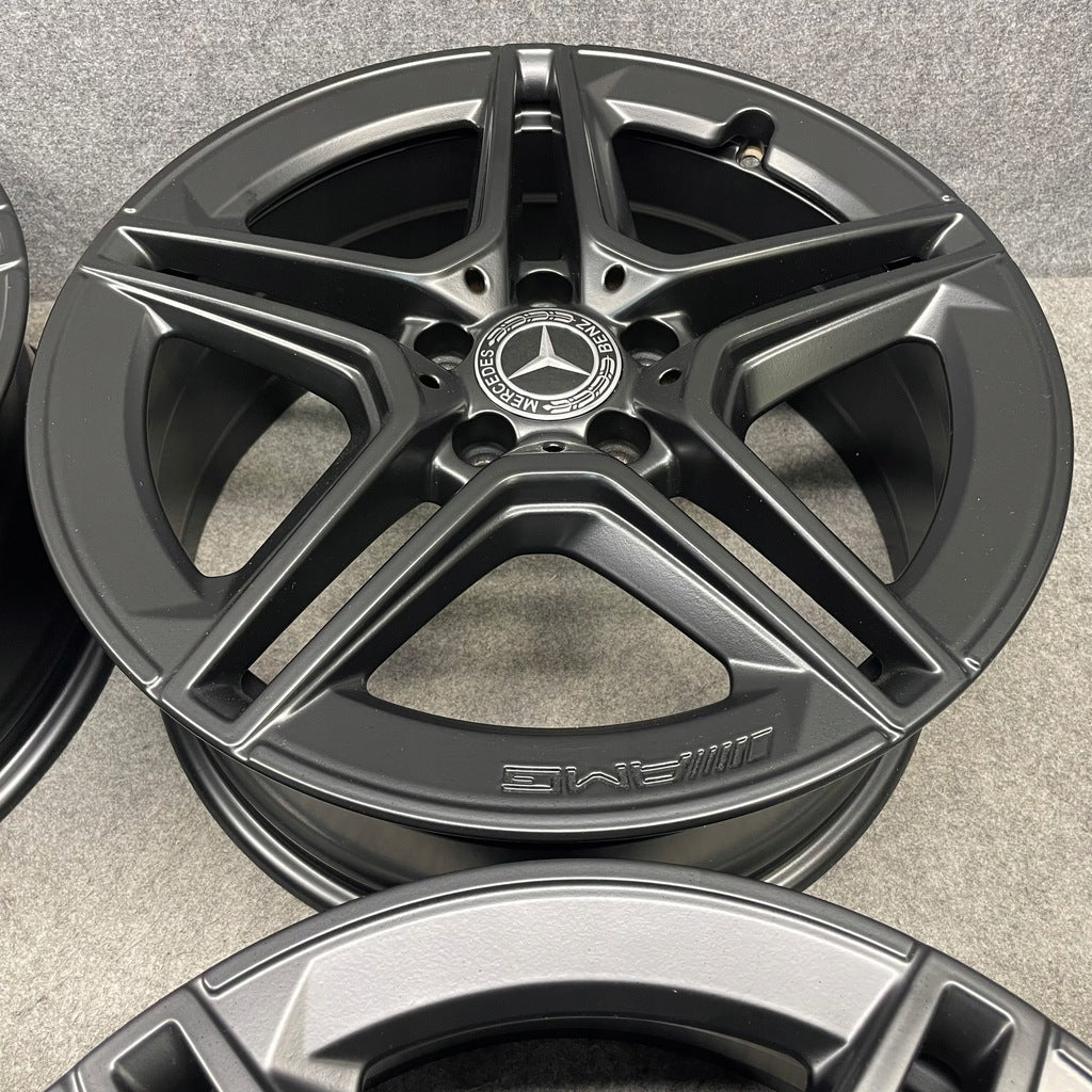 4x Alufelge 18 Zoll 7.5" 5x112 44ET Matt Schwarz A2054019500 Mercedes-Benz A205 FEL3891456900ep