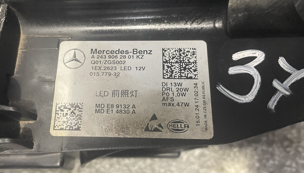 Frontscheinwerfer Mercedes-Benz Eqa Eqb A2439062801 Rechts Headlight SCH6493535742qk