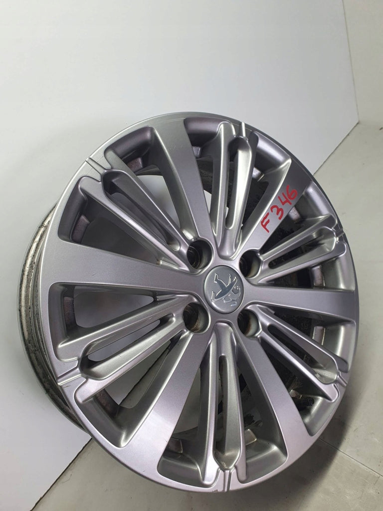 1x Alufelge 16 Zoll 6.0" 4x108 23ET Glanz Schwarz 9808137577 Peugeot 208 I FEL8002399983zq