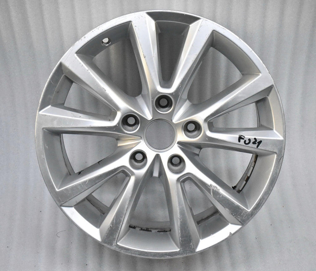 1x Alufelge 18 Zoll 8.0" 5x130 53ET Glanz Silber 7P6601025C VW Touareg 7p6