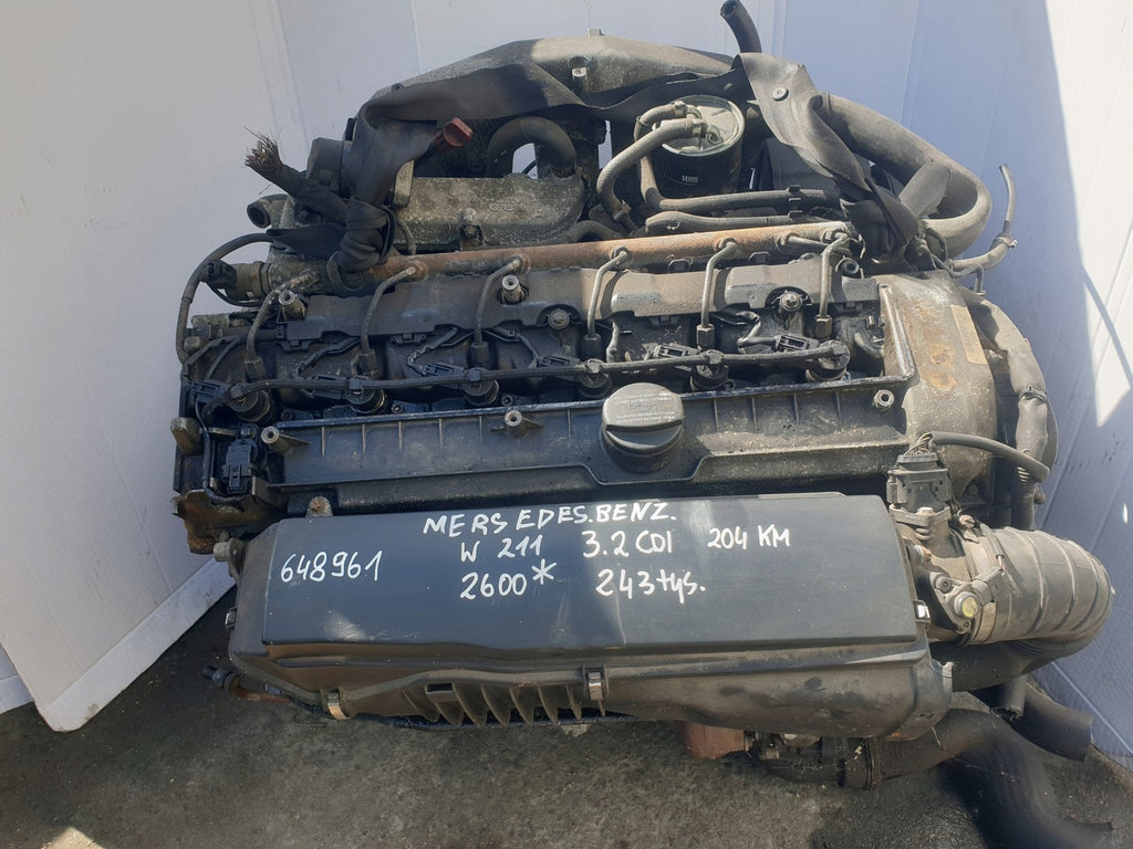 Motor Mercedes-Benz W211 648961 3.2 CDI 204PS 243TKm Diesel Engine Komplett