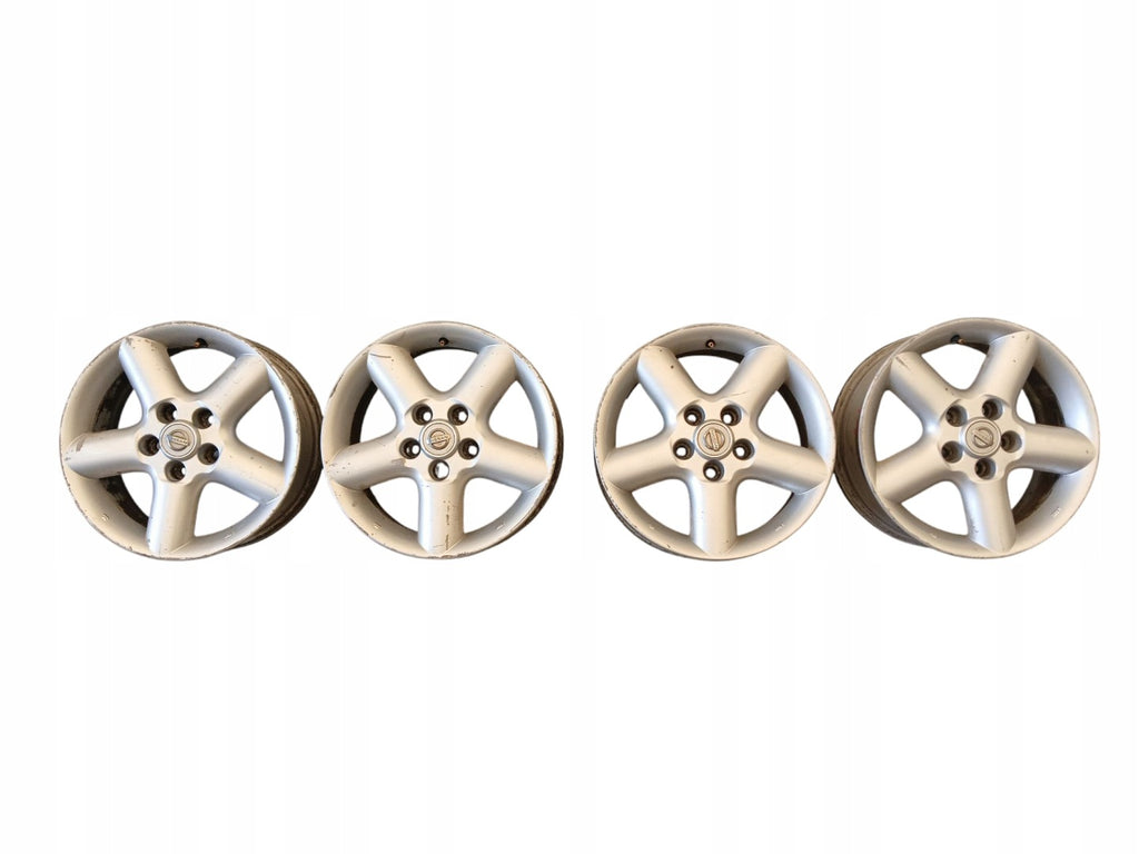 4x Alufelge 16 Zoll 6.5" 5x114.3 Glanz Silber Nissan X-Trail I T30 Rim Wheel FEL9778772044ul