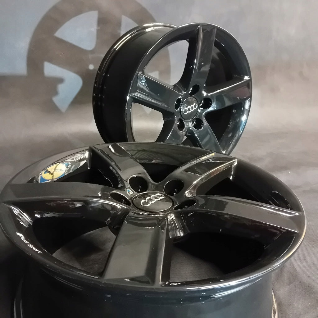 4x Alufelge 17 Zoll 7.0" 5x112 37ET Glanz Schwarz 8R0071497 Audi Rim Wheel FEL3193282491vh