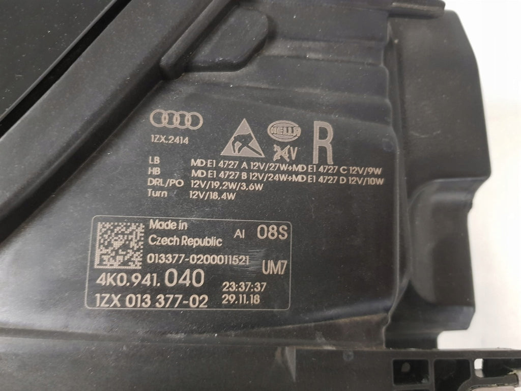 Frontscheinwerfer Audi A6 4K0941040 Full LED Rechts Scheinwerfer Headlight