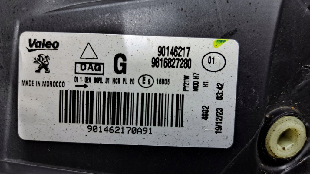 Frontscheinwerfer Peugeot Partner Rifter 9816827280 LED Links Headlight SCH7776153638is