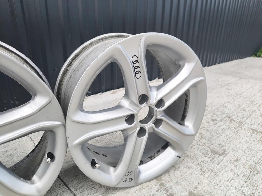 1x Alufelge 17 Zoll 7.5" 5x112 45ET Glanz Silber 8K0601025BK Audi A4 A3