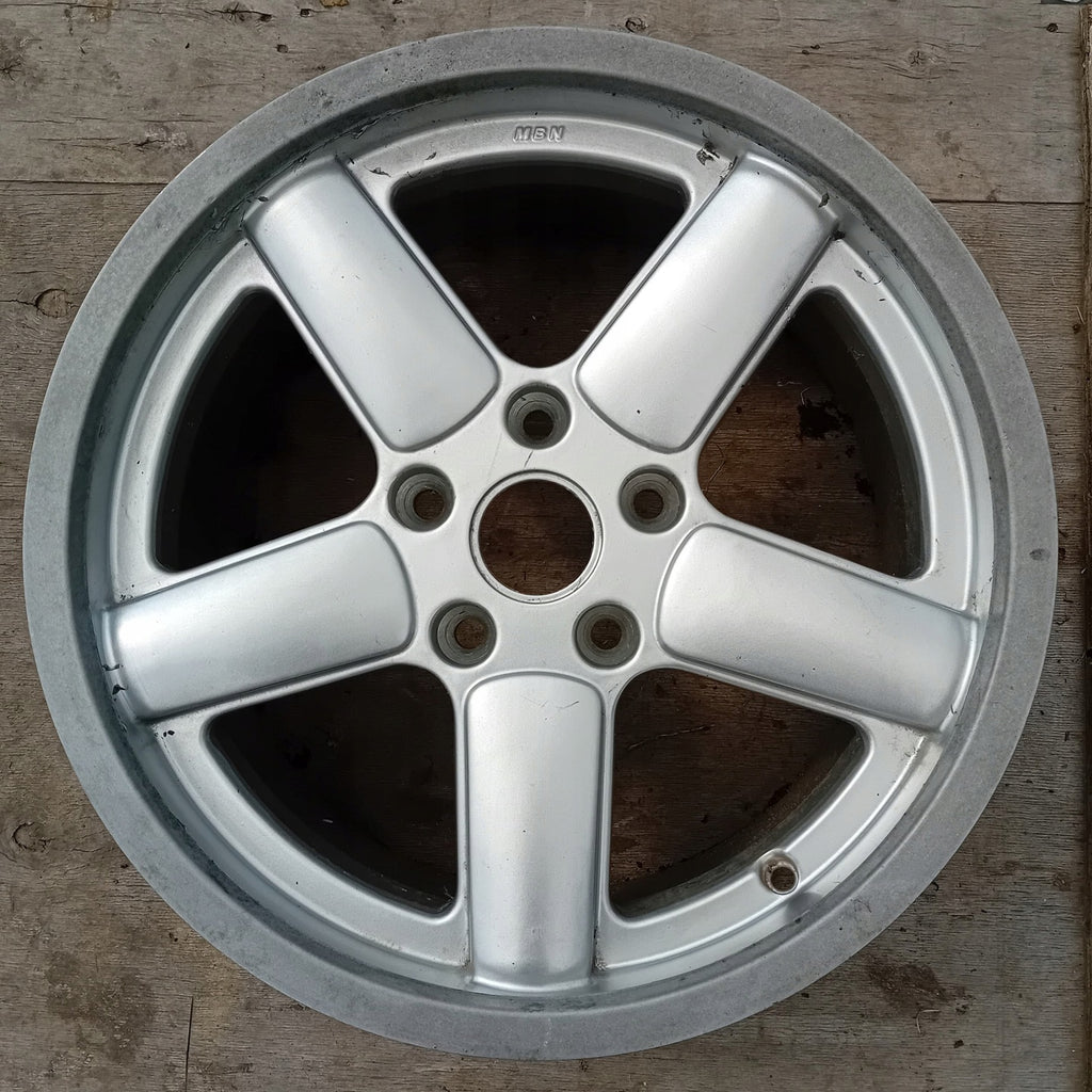1x Alufelge 17 Zoll 8.0" 5x120 35ET Glanz Silber BMW E46 E34 Rim Wheel