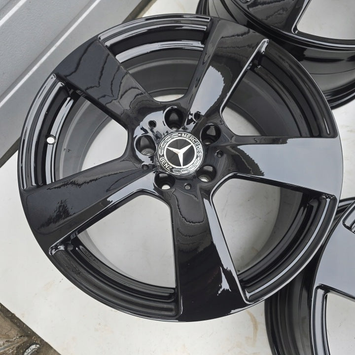 4x Alufelge 18 Zoll 8.5" 5x112 48ET Glanz Schwarz A2124011402 Mercedes-Benz W212 FEL8032378297yq