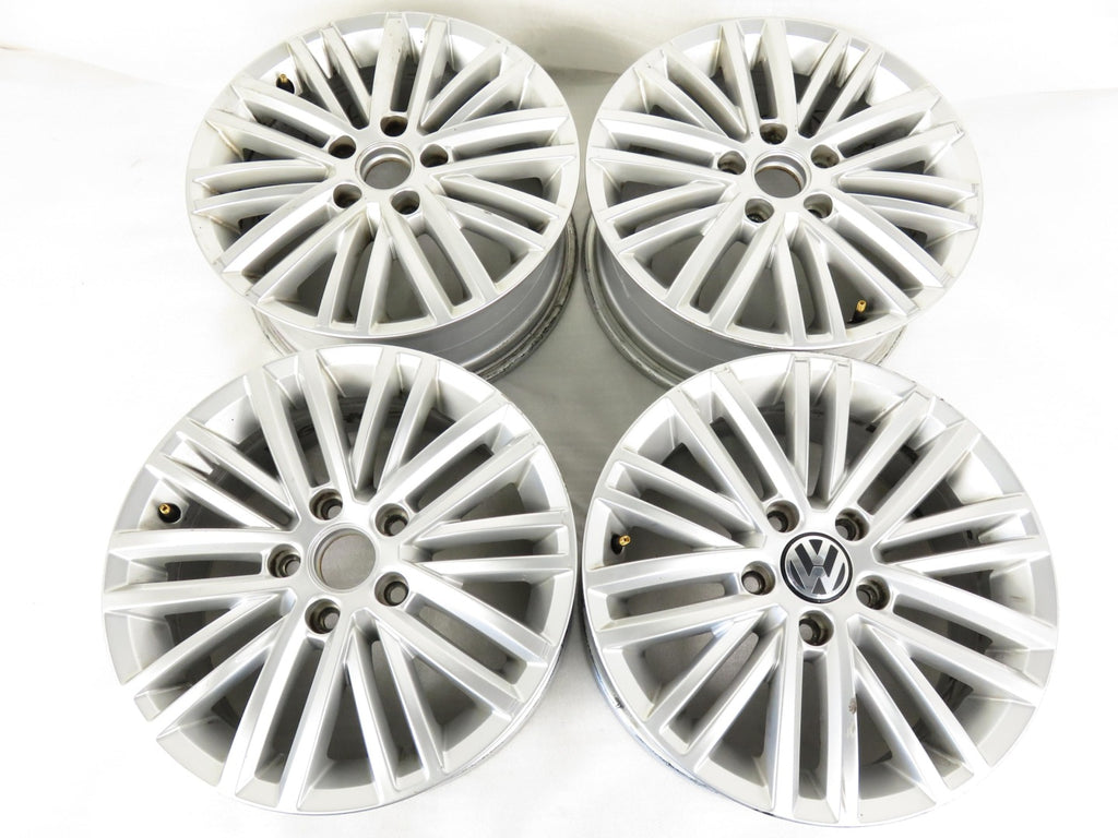 4x Alufelge 16 Zoll 6.5" 5x112 50ET Silber 1T0601025AC VW Golf VII Touran FEL3814262214ti