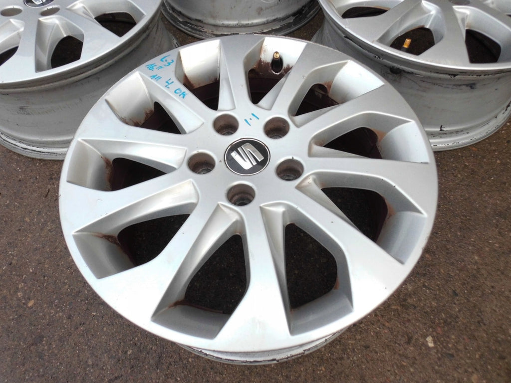 4x Alufelge 16 Zoll 6.5" 5x112 50ET 5F0601025A Seat Leon Rim Wheel FEL1448926853yl