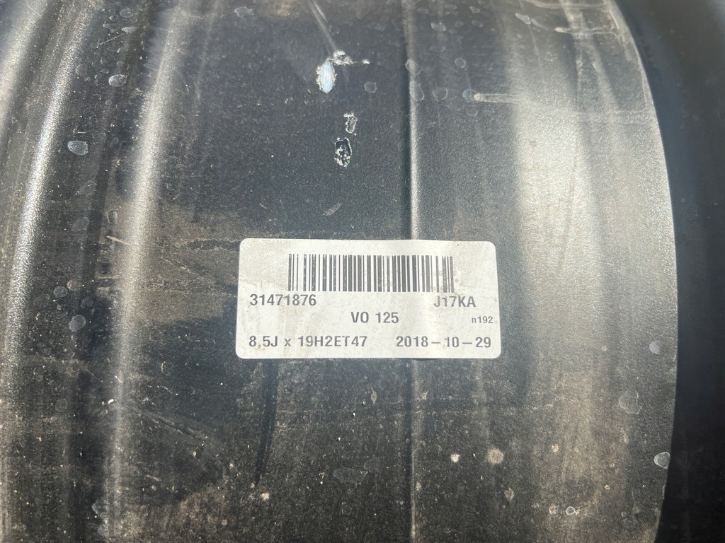 1x Alufelge 19 Zoll 8.5" 5x108 47ET Matt Schwarz 31471876 Volvo S90 V90 FEL7790116340wj