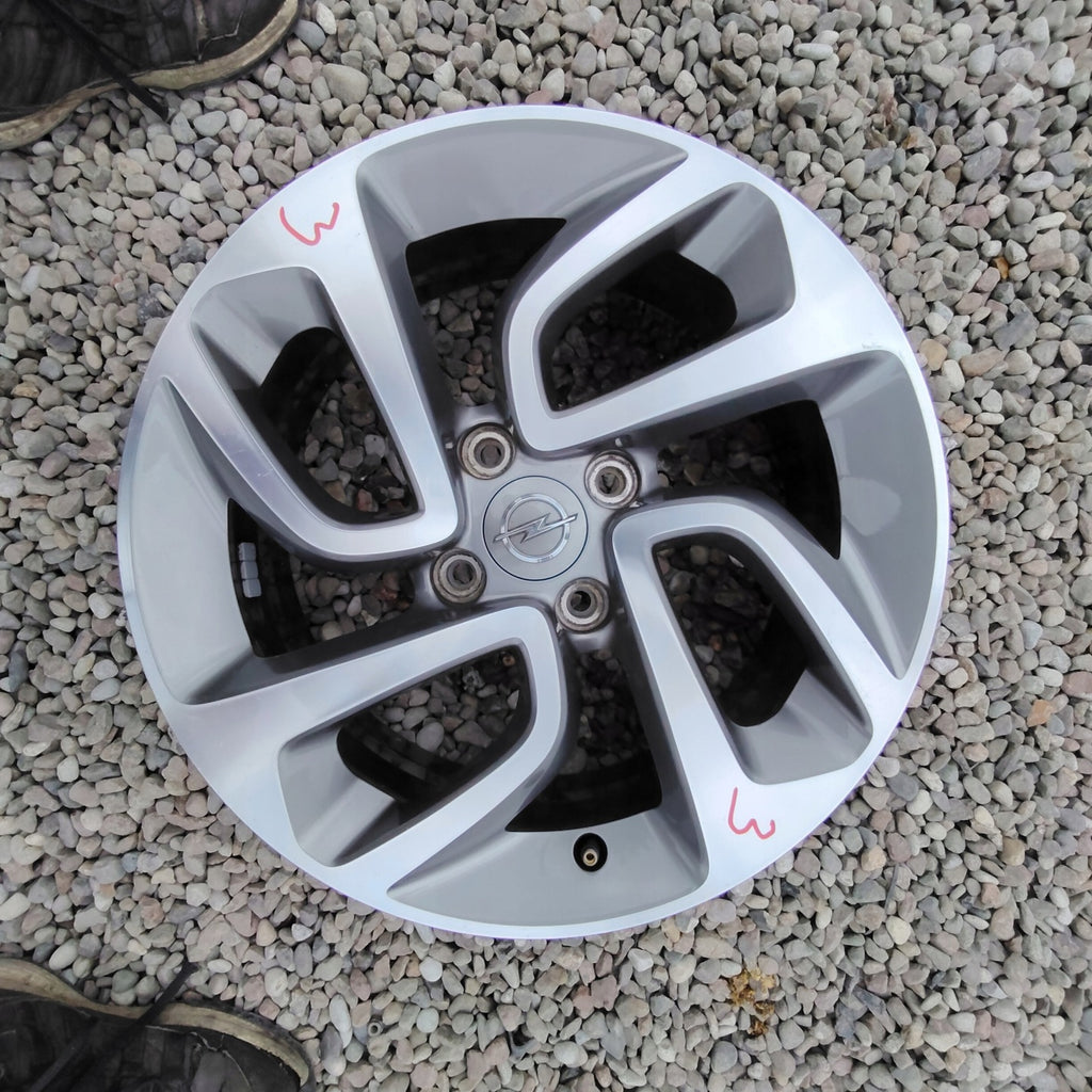 1x Alufelge 16 Zoll 6.5" 4x108 20ET Glanz Silber Opel Crossland X Rim Wheel FEL8136964116nu