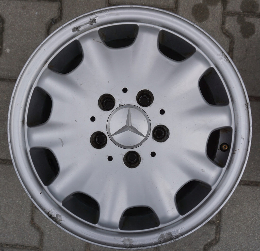 4x Alufelge 15 Zoll 7.0" 5x112 37ET Silber Mercedes-Benz Rim Wheel