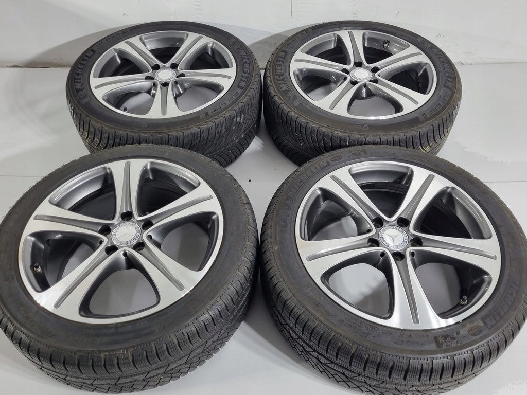 4x Alufelge 18 Zoll 8.0" 5x112 43ET Schwarz A2134011400 Mercedes-Benz Rim Wheel FEL4717754742ug