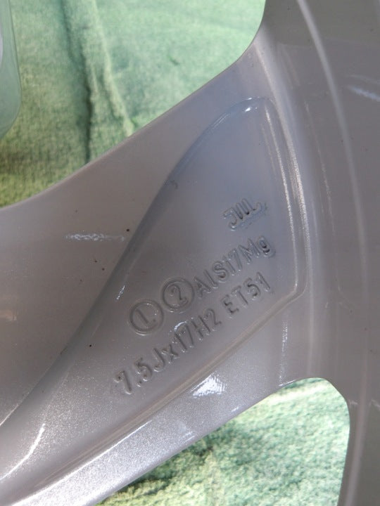 1x Alufelge 17 Zoll 7.5" 5x112 51ET Glanz Silber 5H0601025E VW Golf Viii FEL7605240307xc