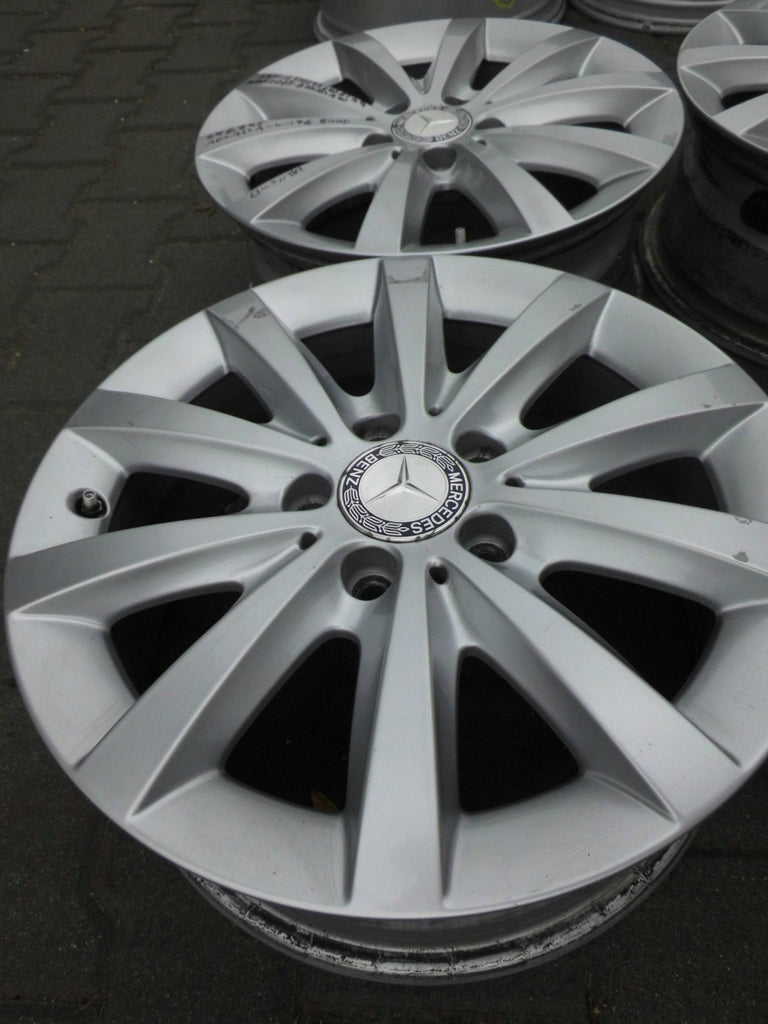 1x Alufelge 16 Zoll 6.5" 5x112 49ET Silber A2464010500 Mercedes-Benz Rim Wheel FEL5168178364lr